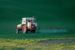 Tractor in field