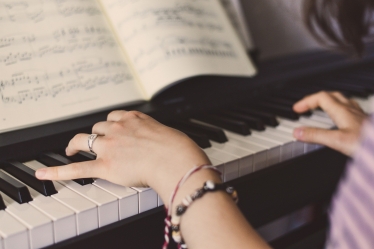 Woman Playing Piano